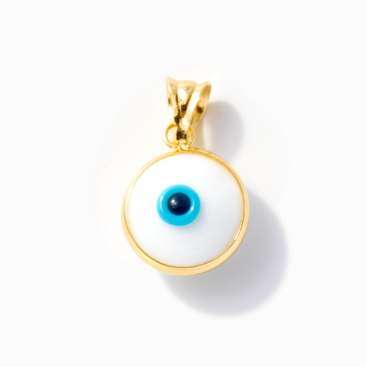 White Evil Eye Charm