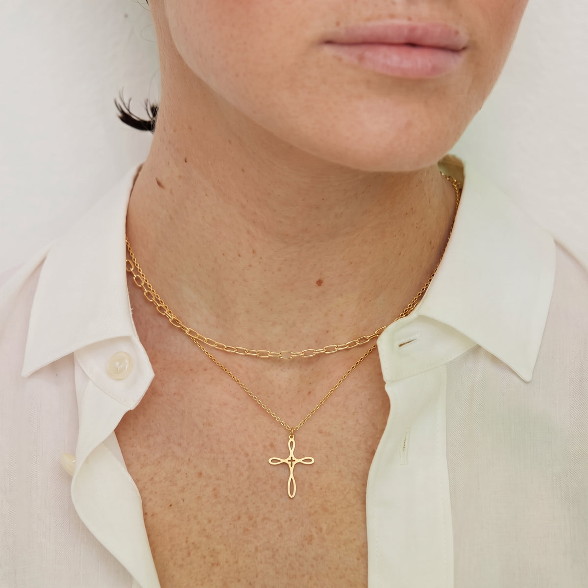Infinity Cross Necklace