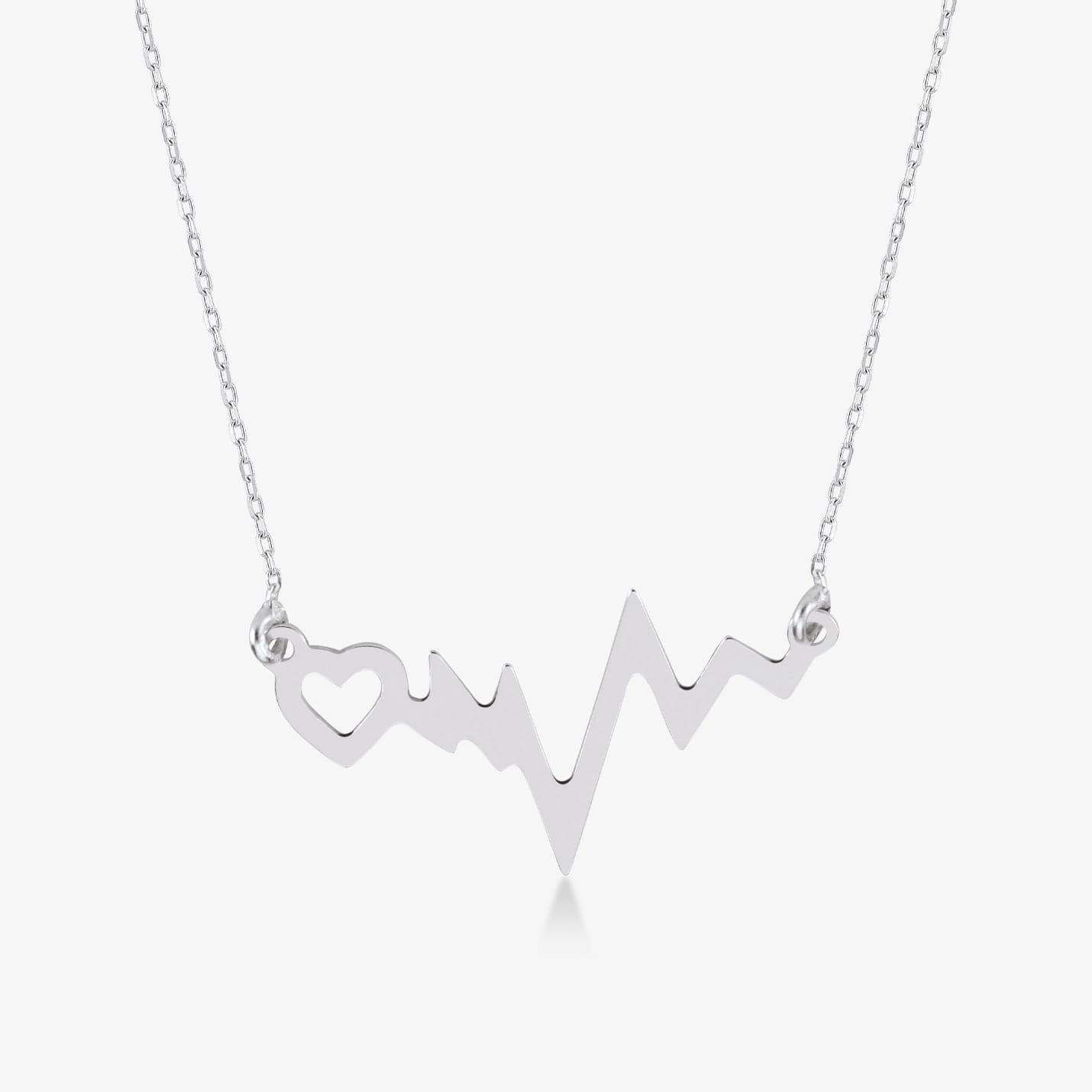 Heartbeat Necklace in 14K Solid Gold