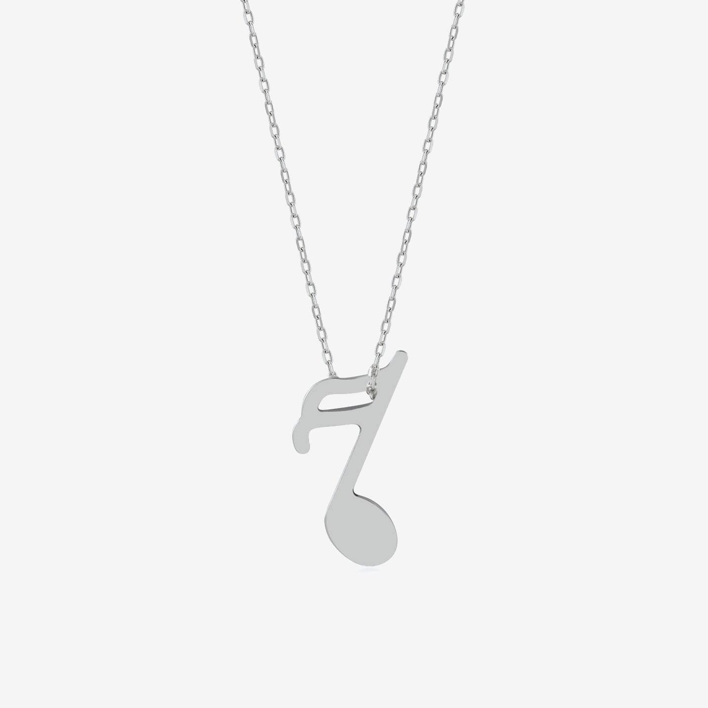 Music Note Pendant Necklace