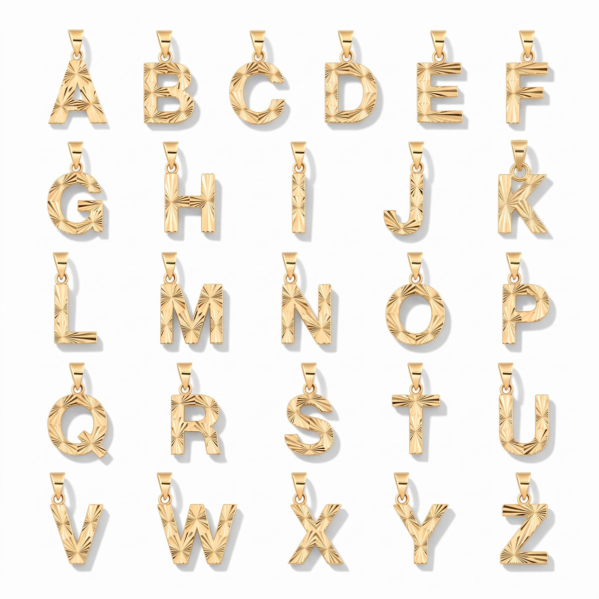 Cut Initial Letter Pendant