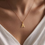 Diamond Cut Initial Letter Pendant
