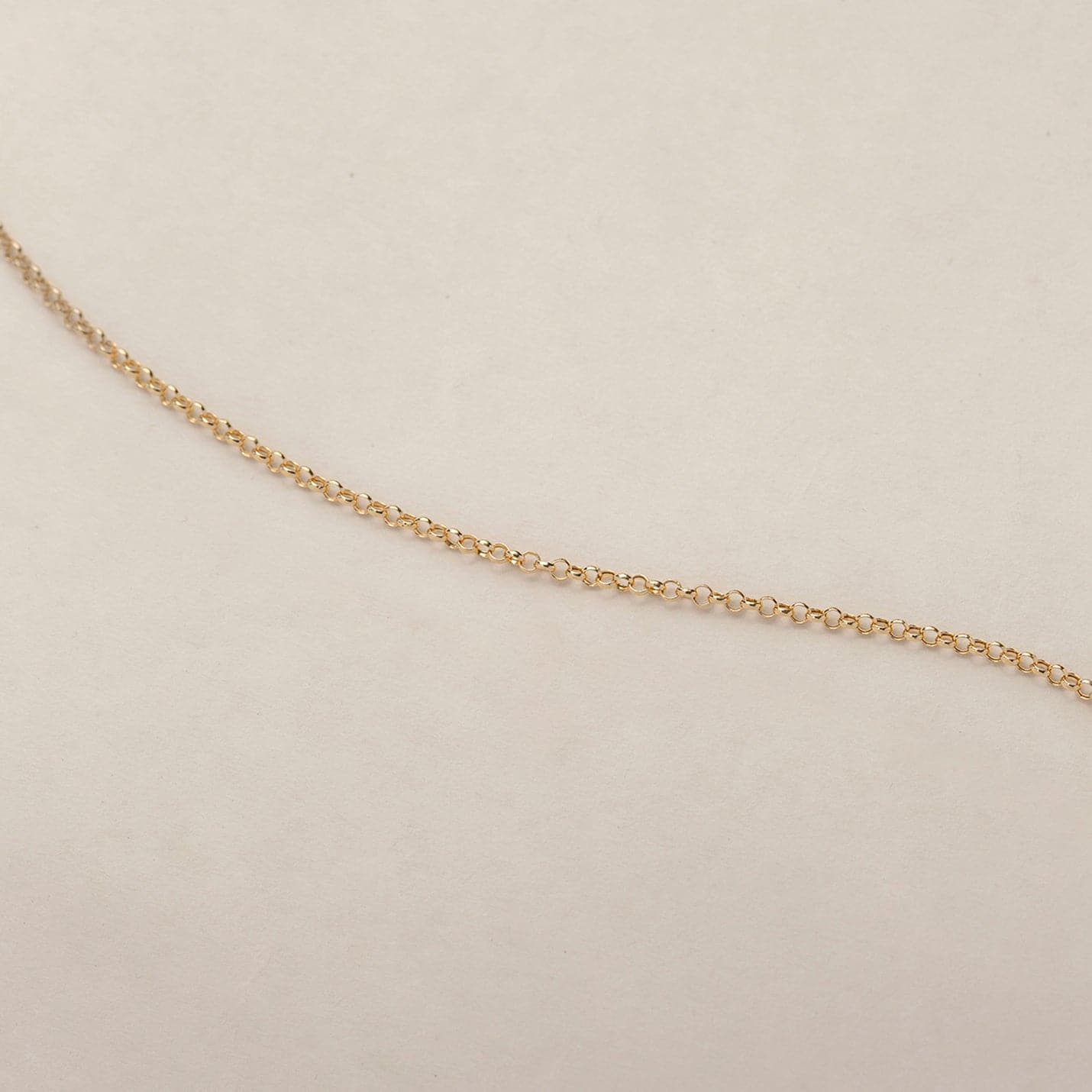 Rolo Link Bracelet in 14K Solid Gold