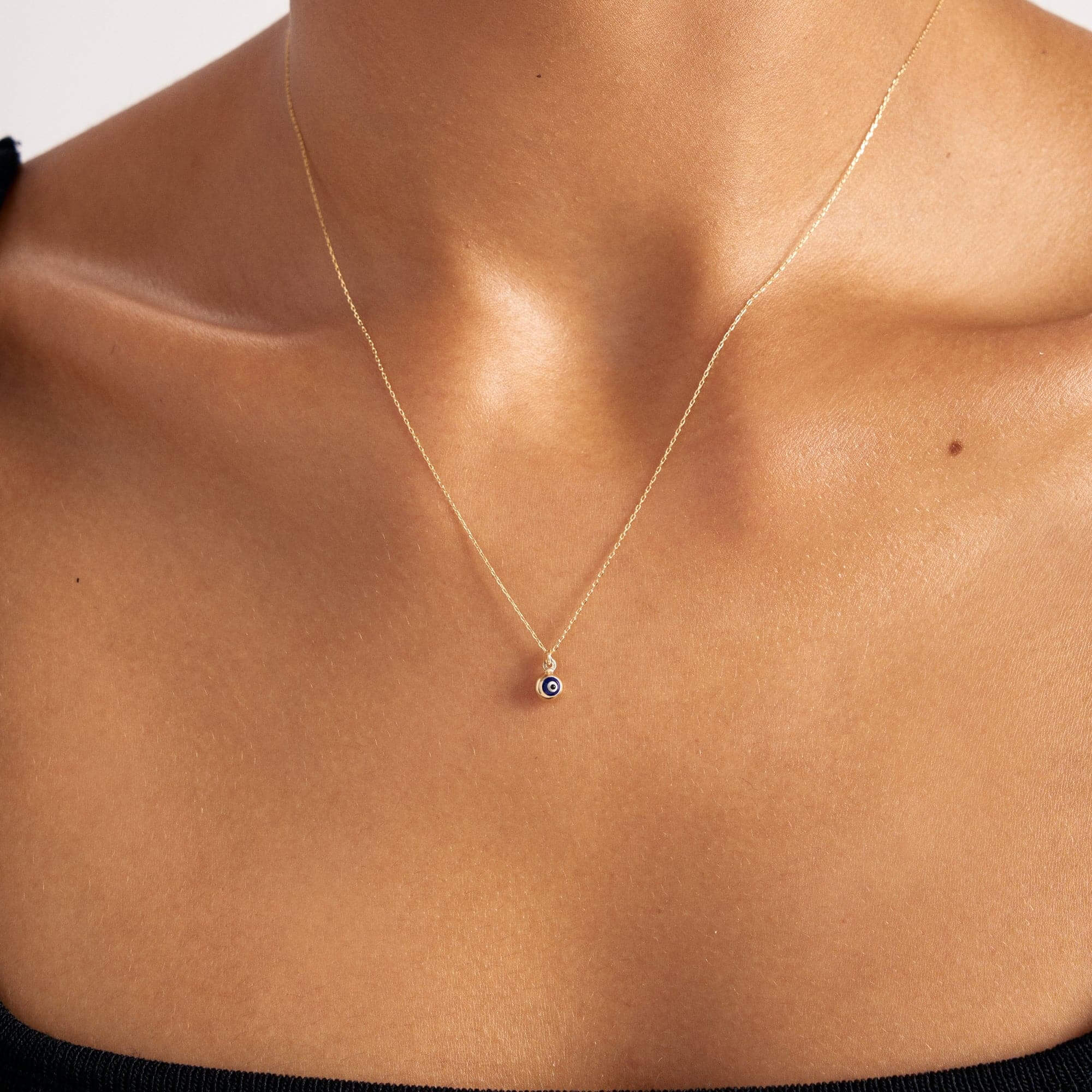 Evil Eye Ball Pendant Necklace