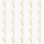 Heart Initial Necklace (A to Z)