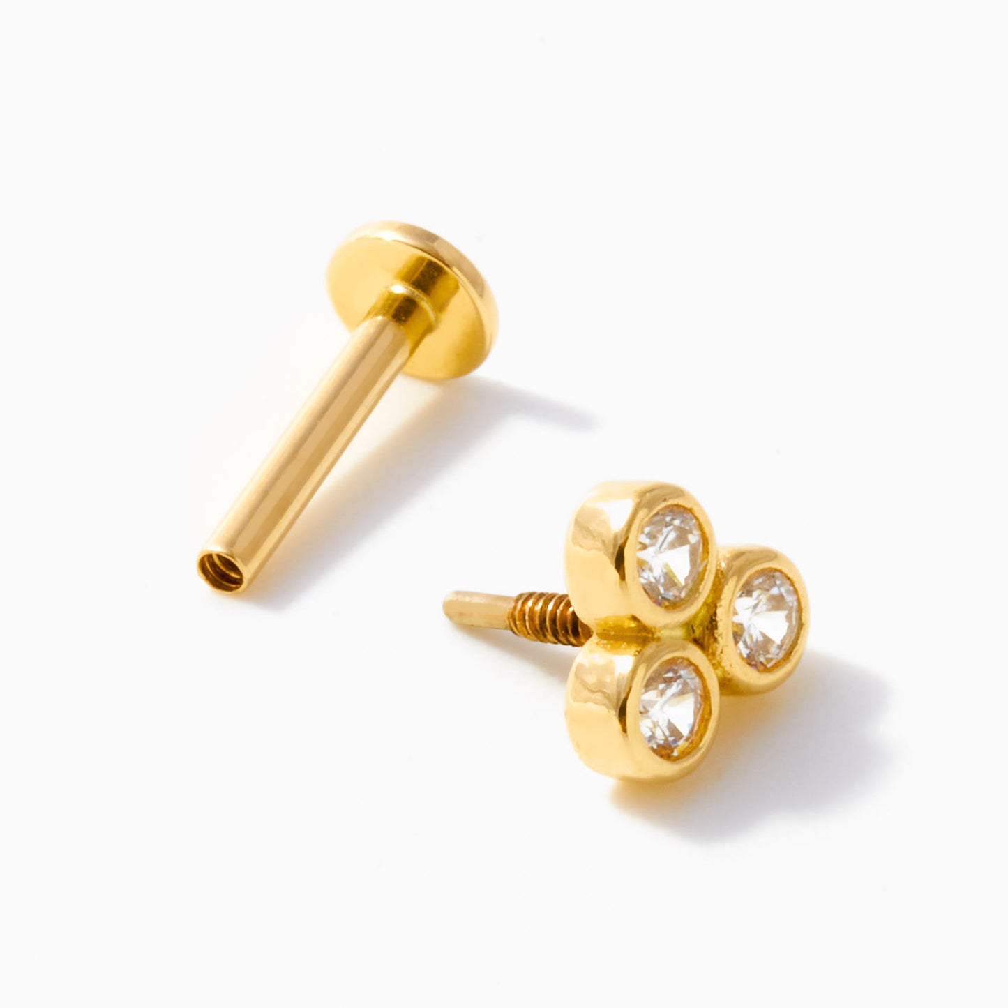 Piercing Stud with 3-Stones