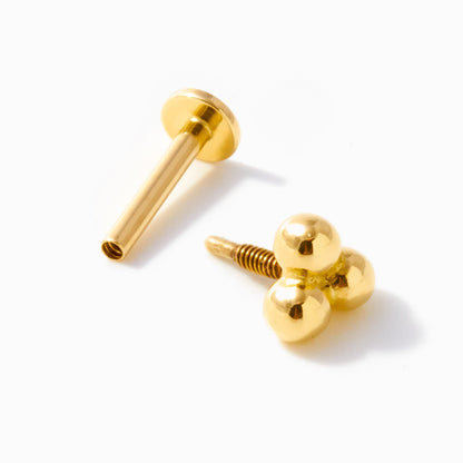 Triple Ball Piercing Stud