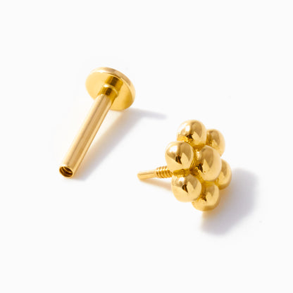 Beaded Flower Stud Piercing