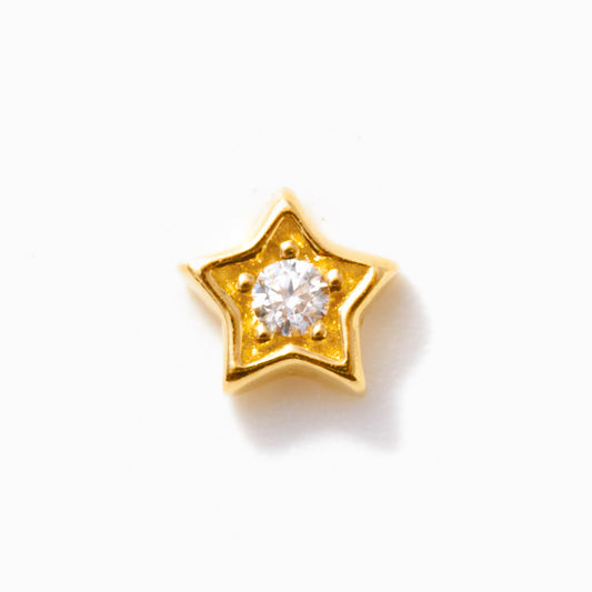 Star Flat Back Piercing