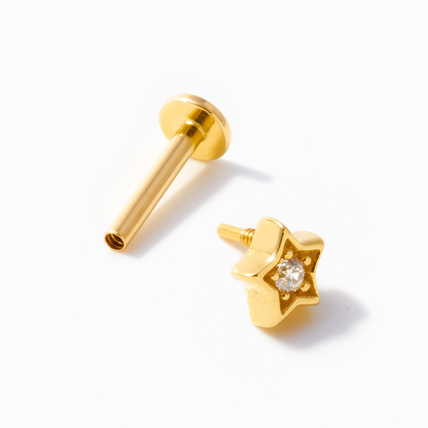 Star Flat Back Piercing