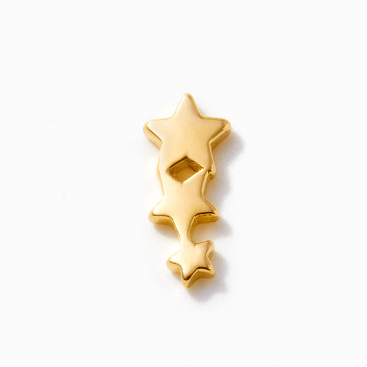 Shooting Star Gold Ear Piercing Stud