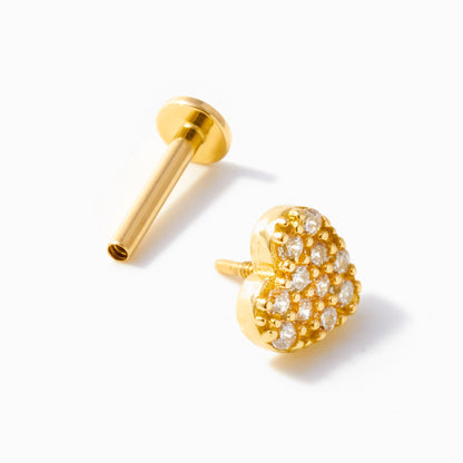 Gelin Heart CZ Piercing