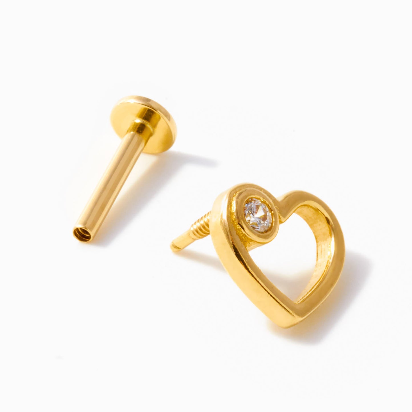 Heart-Shaped Cartilage Earring