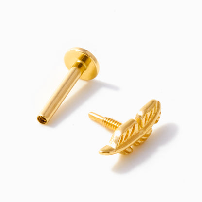Feather Piercing Stud