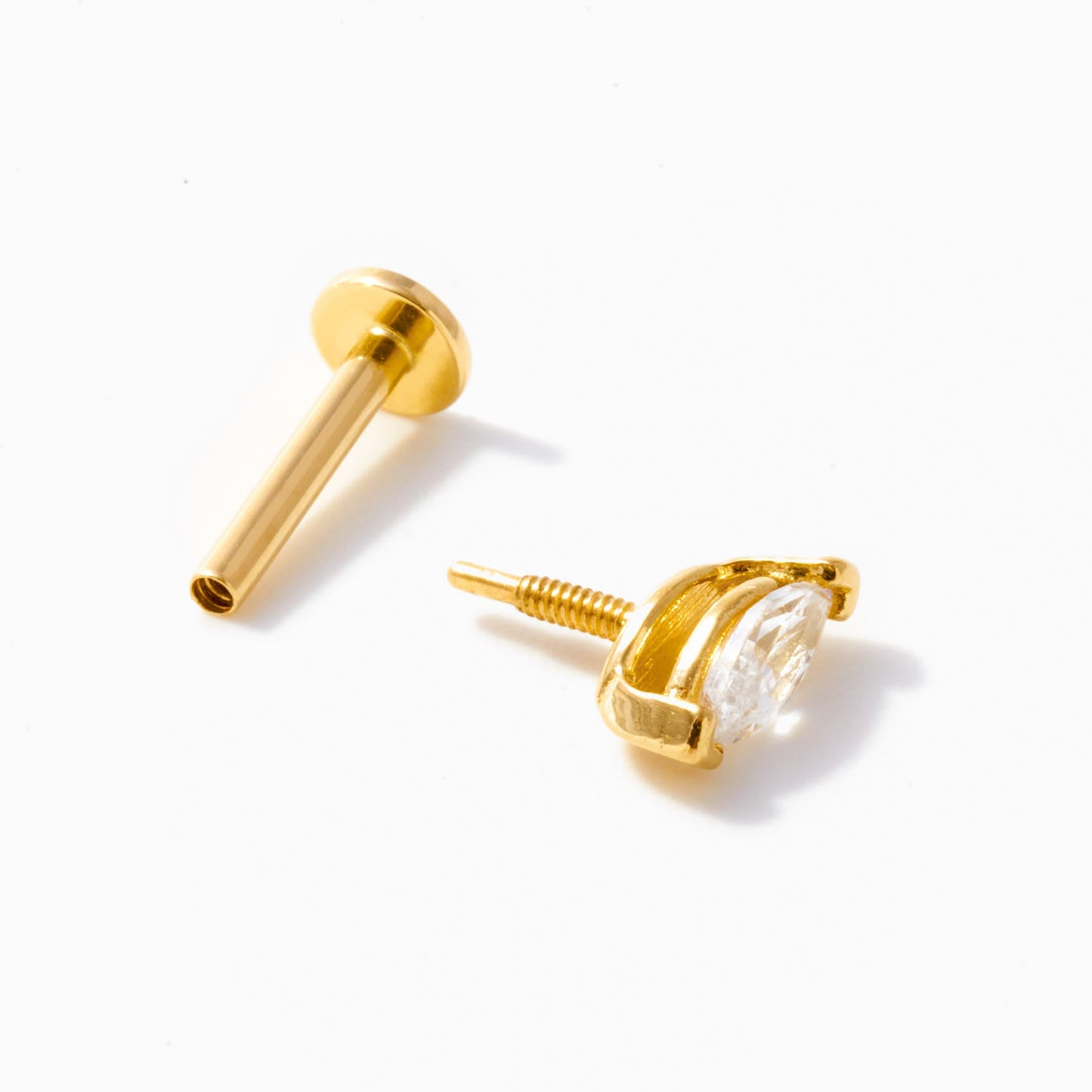 Floating Marquise Stud