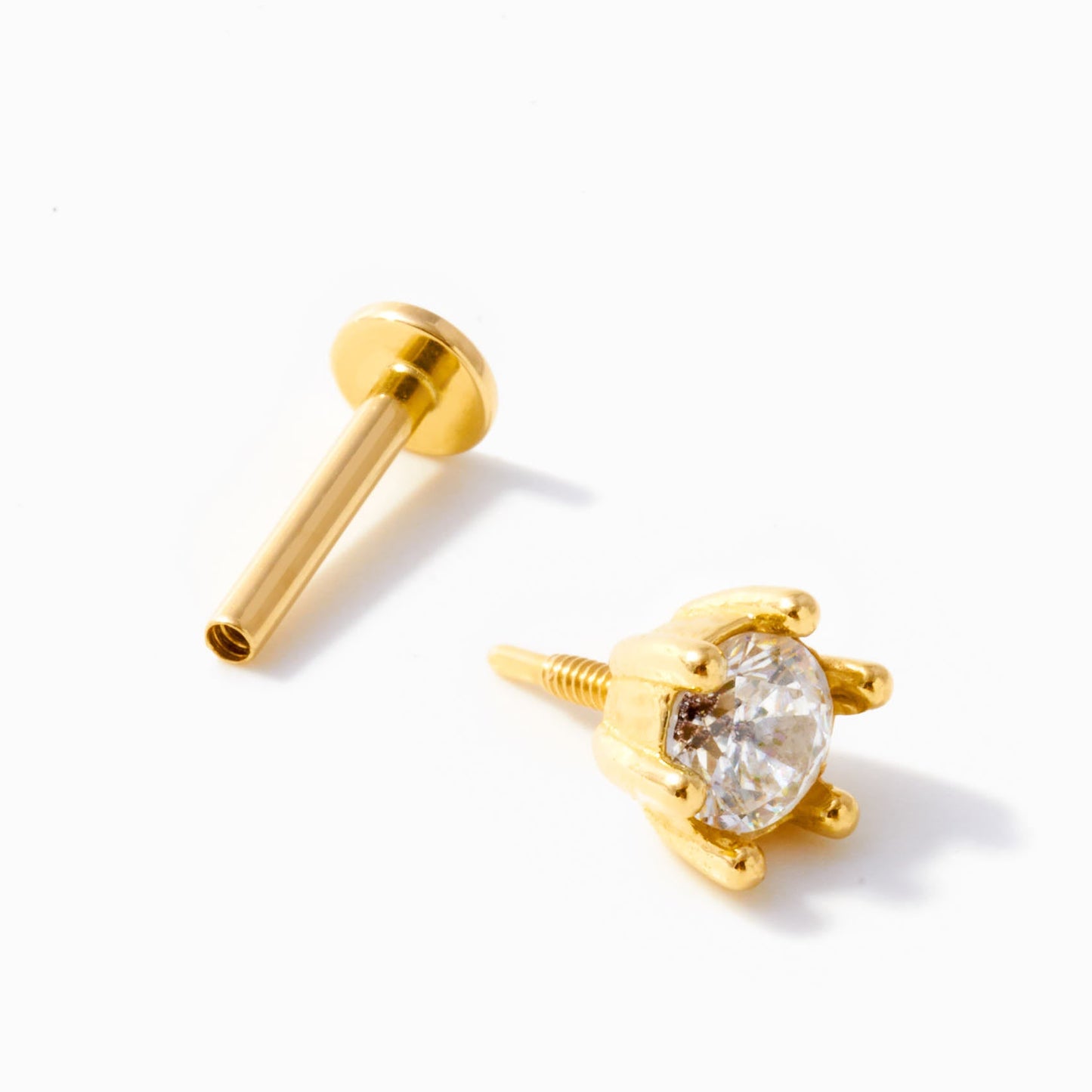 Piercing Flat Back Stud Earring