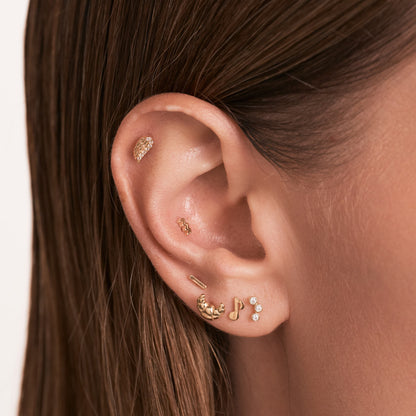 Croissant Piercing Stud