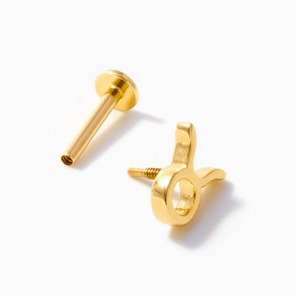 Zodiac Piercing Threaded Stud Earring