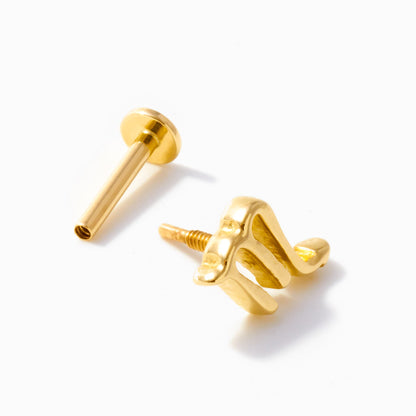 Zodiac Threaded Stud Earring