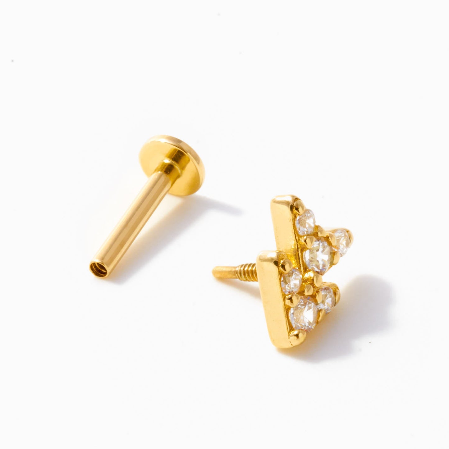 Arrow Flat Back Piercing Stud