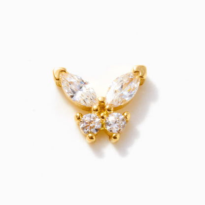 Butterfly Threaded Stud Earring