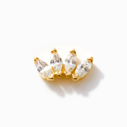 Marquise Piercing Stud Earring