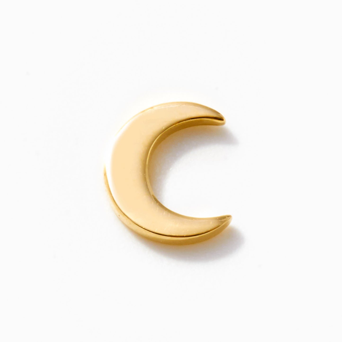 Moon Threaded Stud Earring