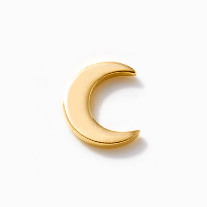 Moon Threaded Stud Earring