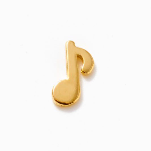 Music Note Flat Back Piercing Stud