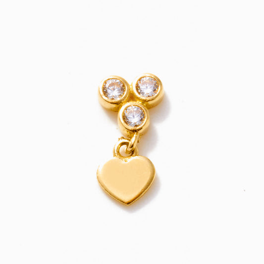Tiny Heart Dangle Earring
