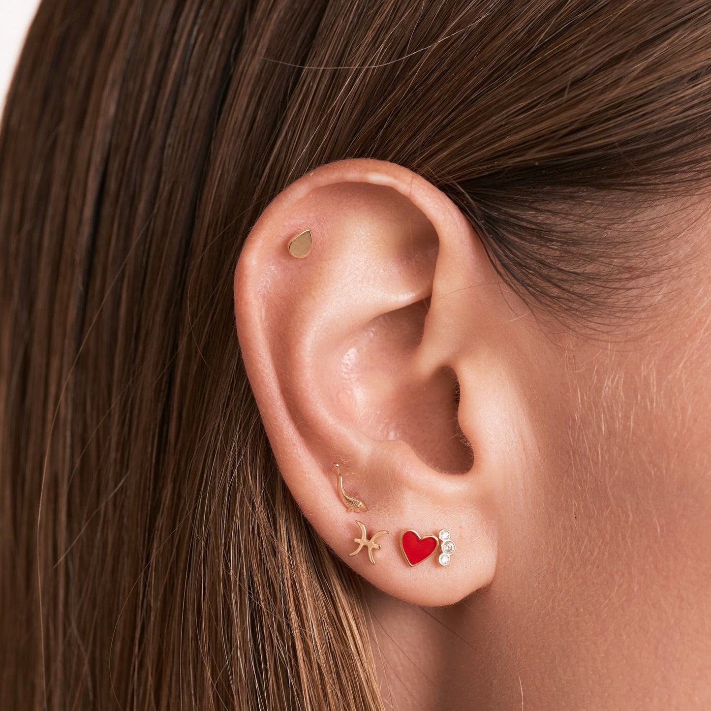 Zodiac Piercing Threaded Stud Earring