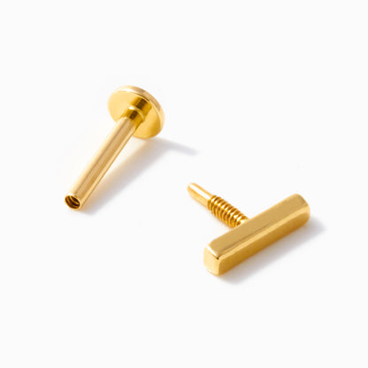 Bar Flat Back Piercing Stud