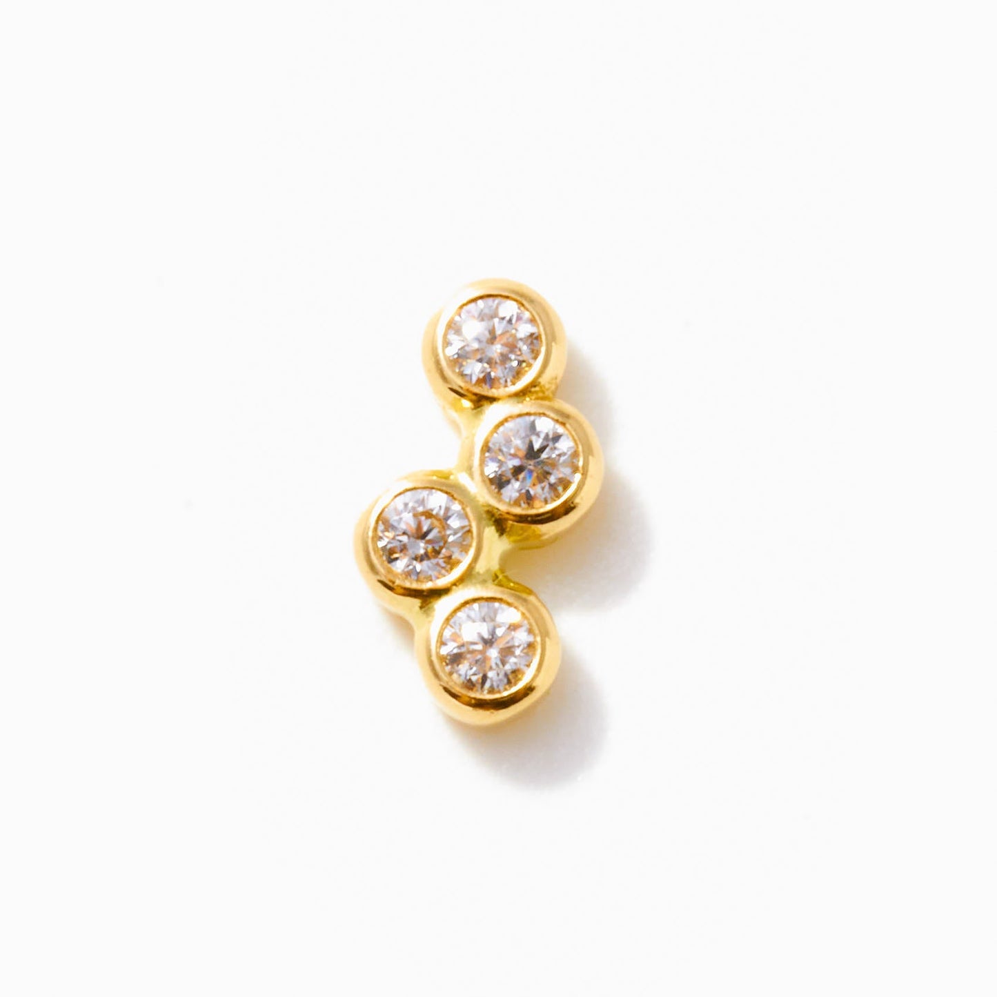 Cluster Flat Back Piercing Stud