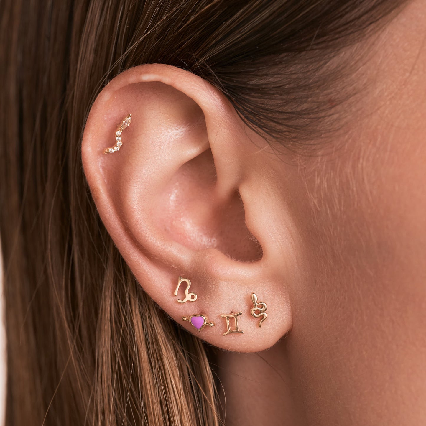 Gelin Snake Piercing Stud