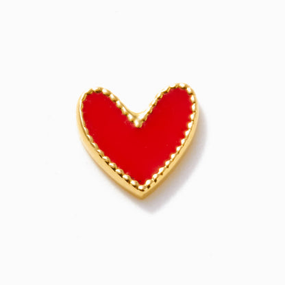 Red Heart Stud Earring