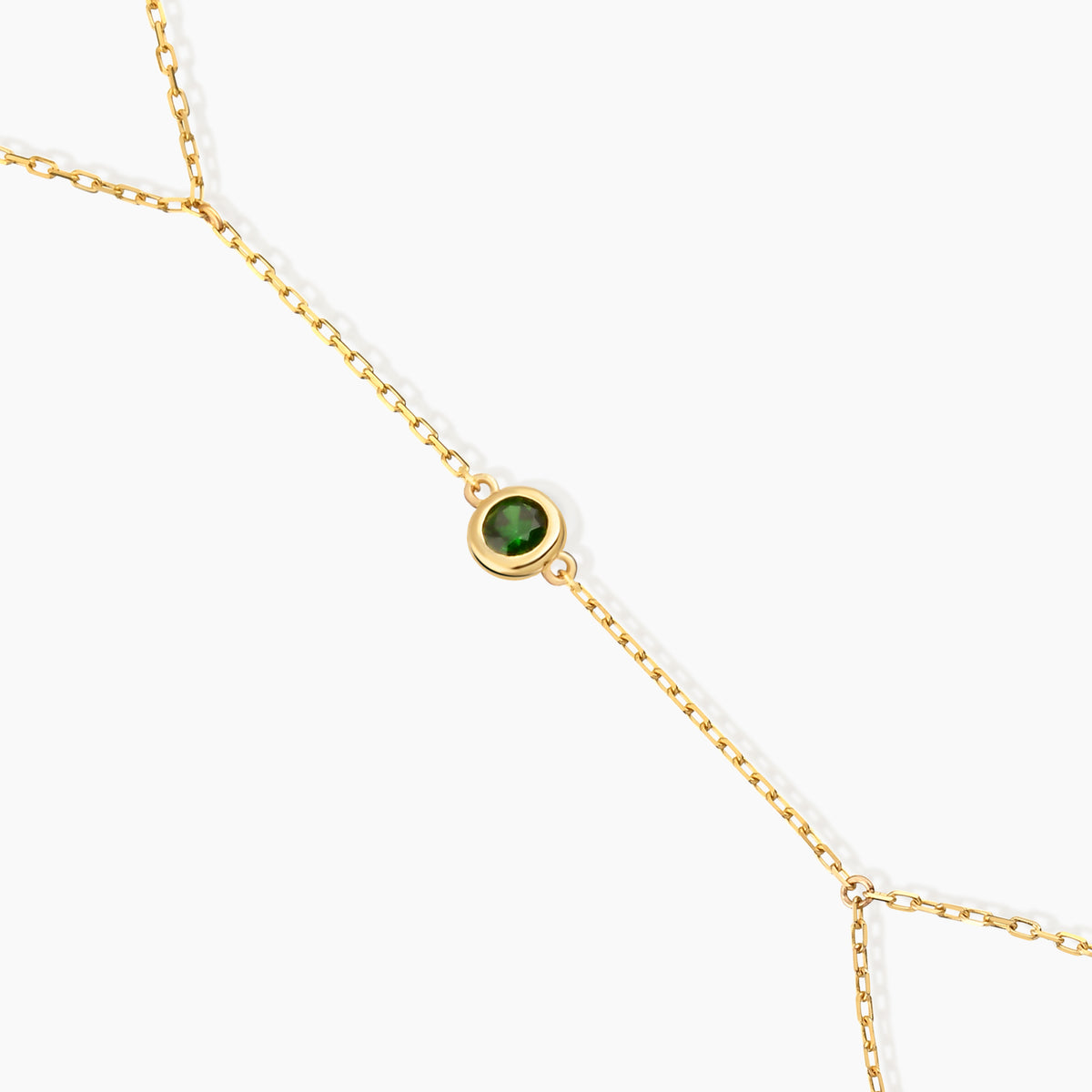 Personalized Birthstone Hand Chain Finger Bracelet