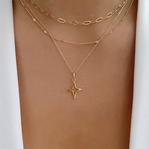 Open North Star Pendant