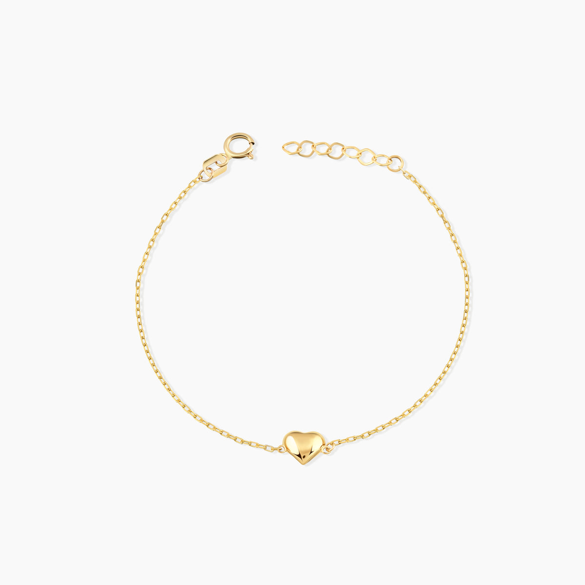 Dainty Puffy Heart Bracelet