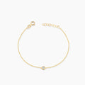 0.10 CT Diamond Bezel Solitaire Bracelet