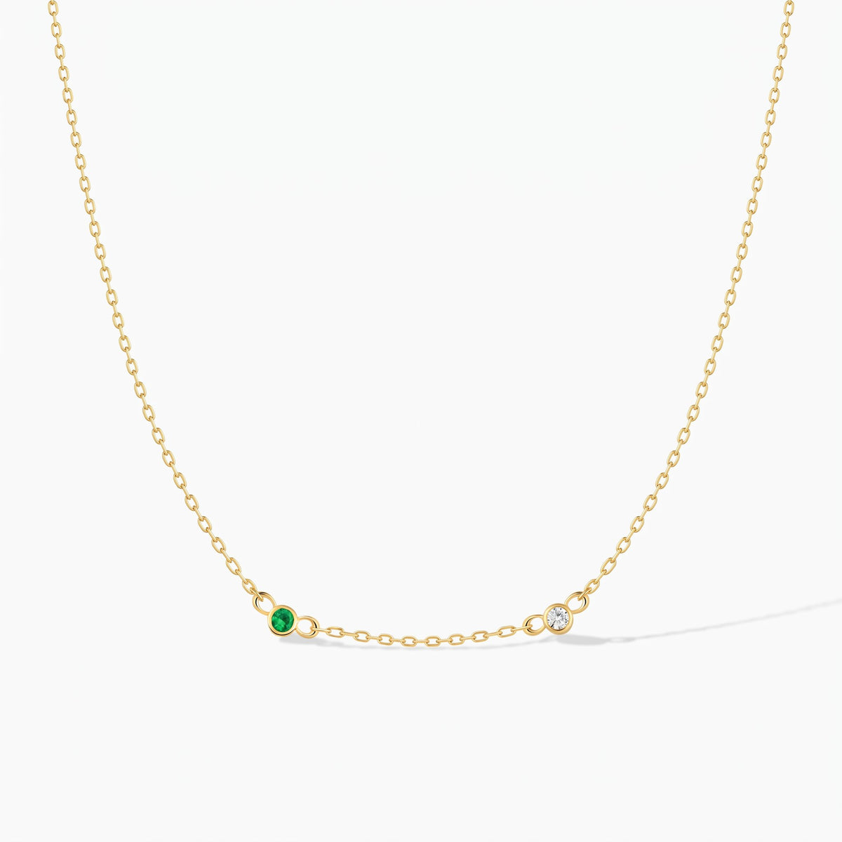Personalized Dual Birthstone Necklace