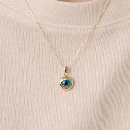 Round Evil Eye Necklace