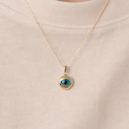 Round Evil Eye Necklace