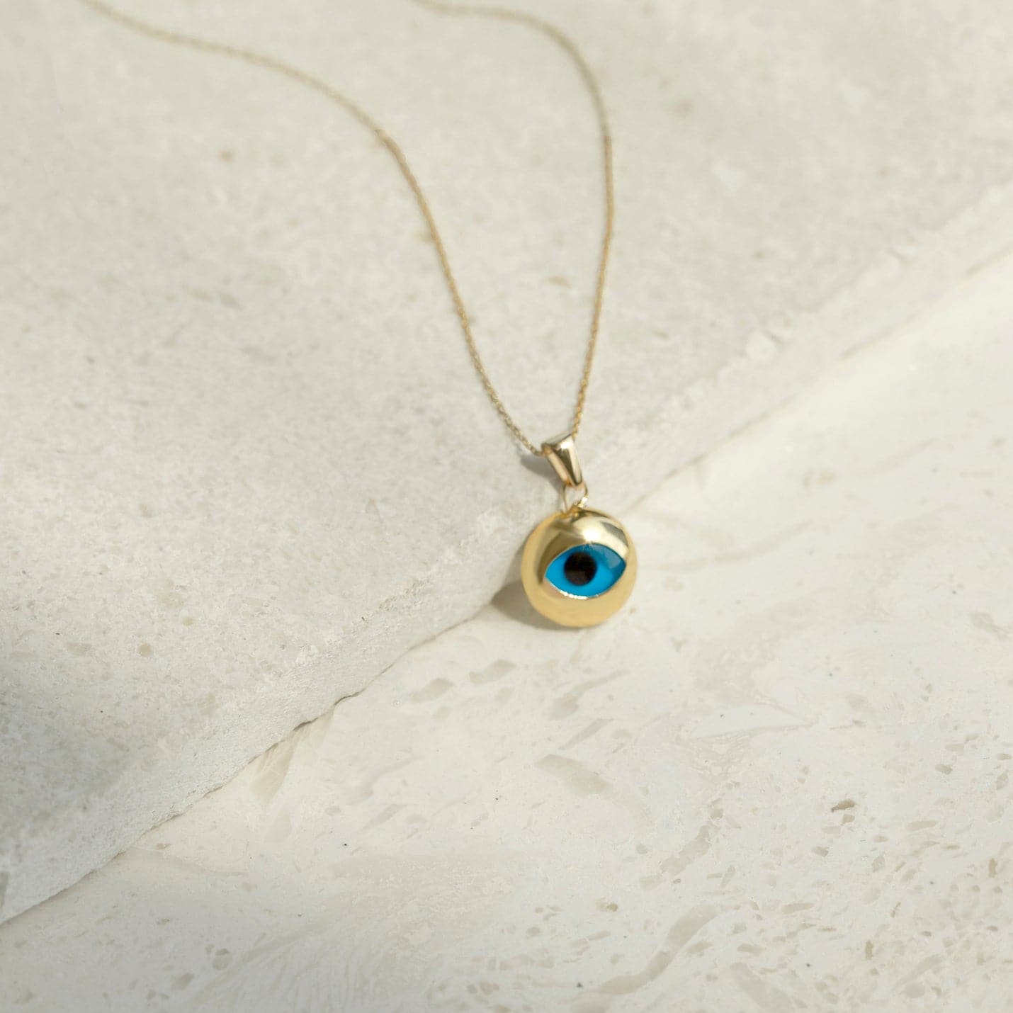 Round Evil Eye Necklace