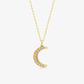 Diamond Crescent Necklace