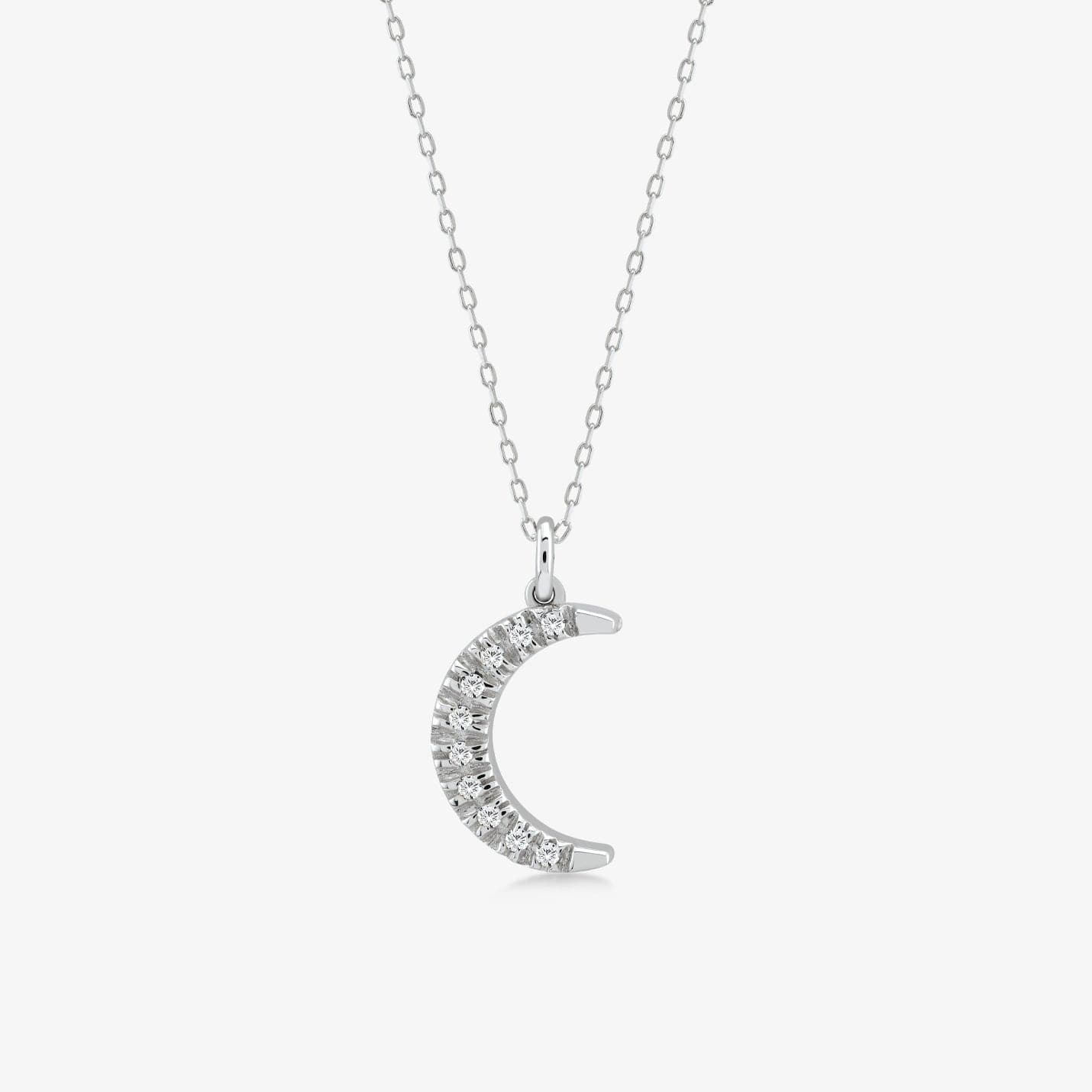 Diamond Crescent Necklace
