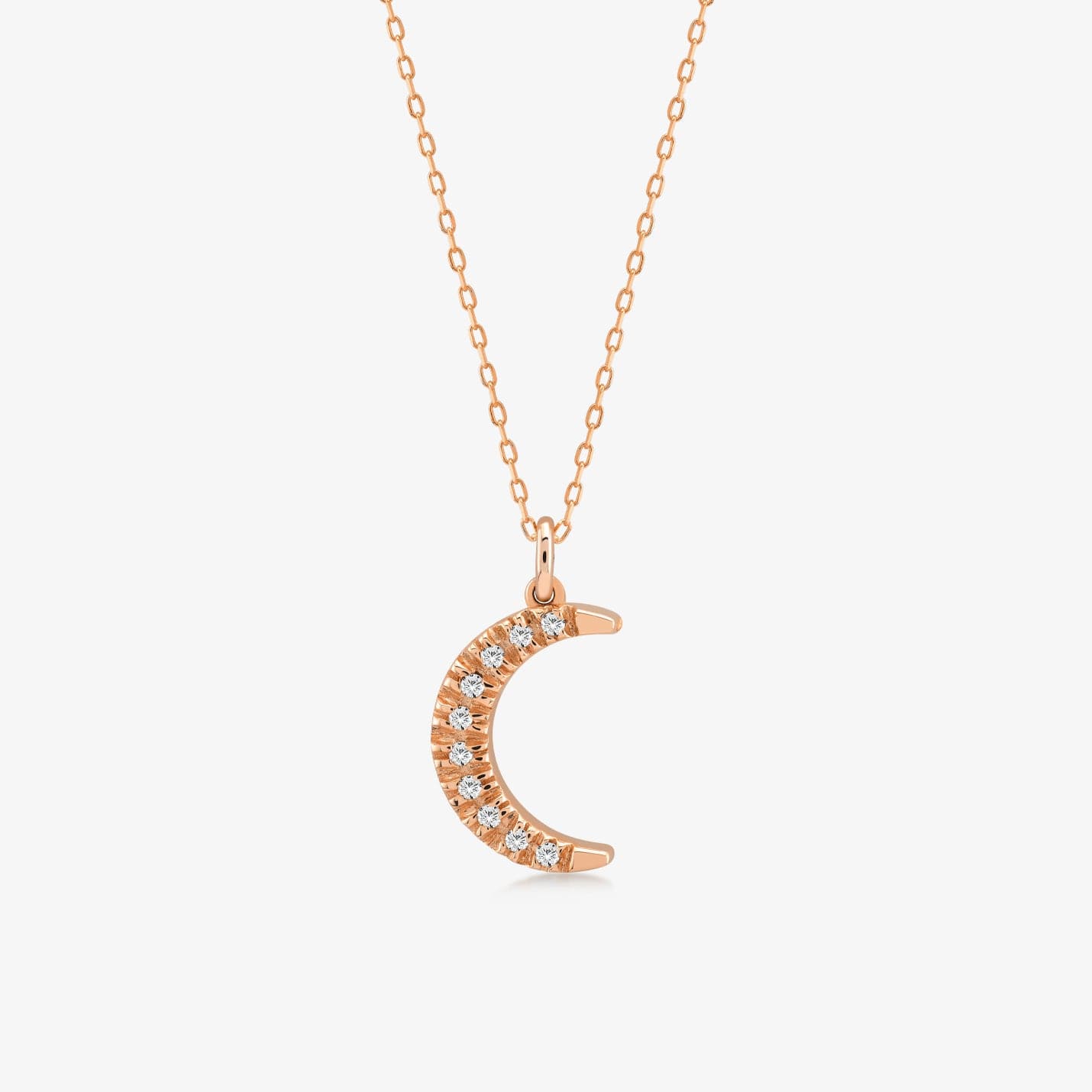 Diamond Crescent Necklace