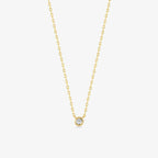 Diamond Bezel Set Necklace