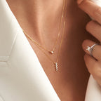 Diamond Bezel Set Necklace