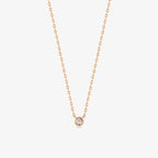 Diamond Bezel Set Necklace