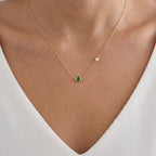 Personalized Dual Birthstone Necklace